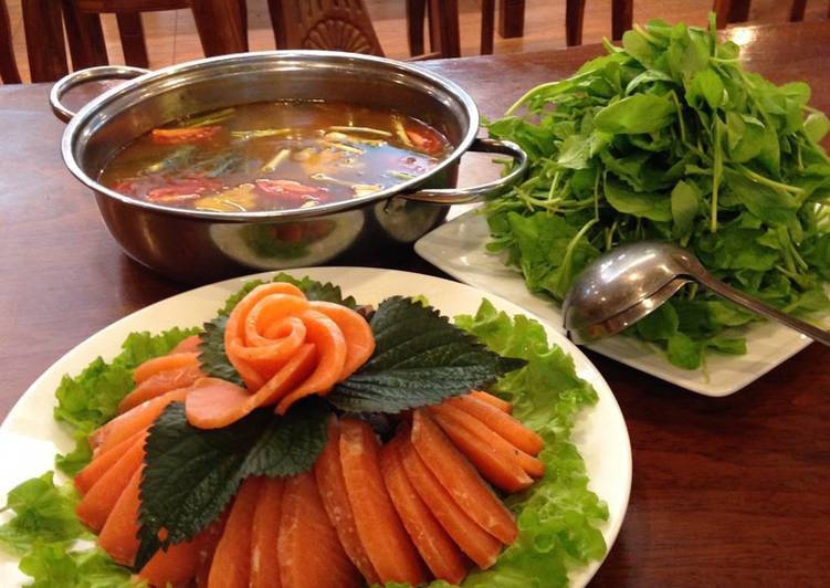 กินหม้อไฟปลาซามอนทีซาปา